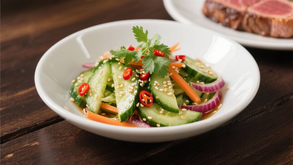 crisp cucumbers invigorating flavors
