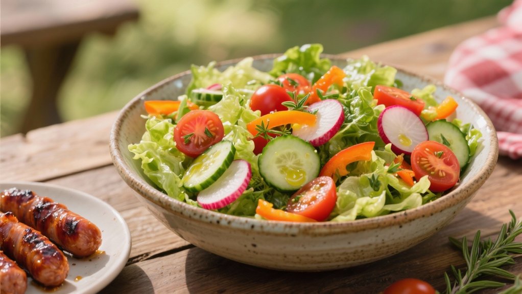 crisp customizable garden salad