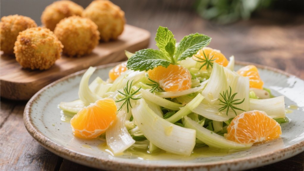 crisp fennel and orange salad