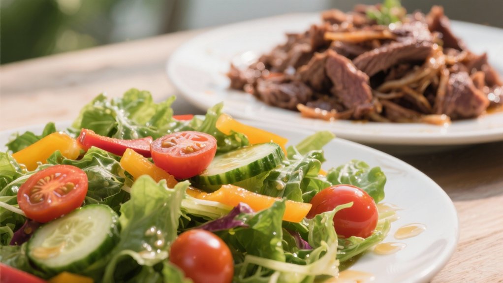 crisp fresh garden salad