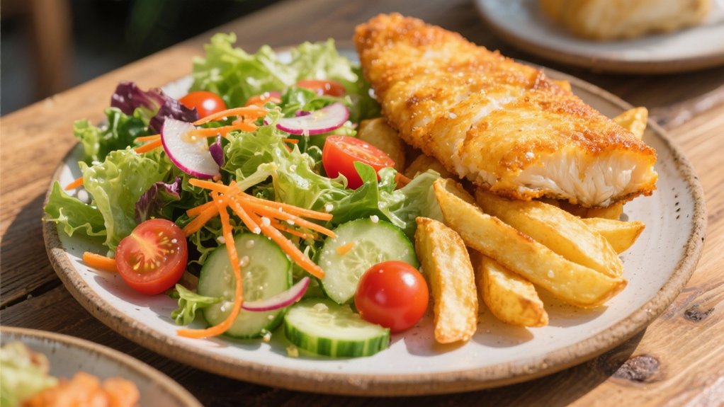 crisp fresh garden salad