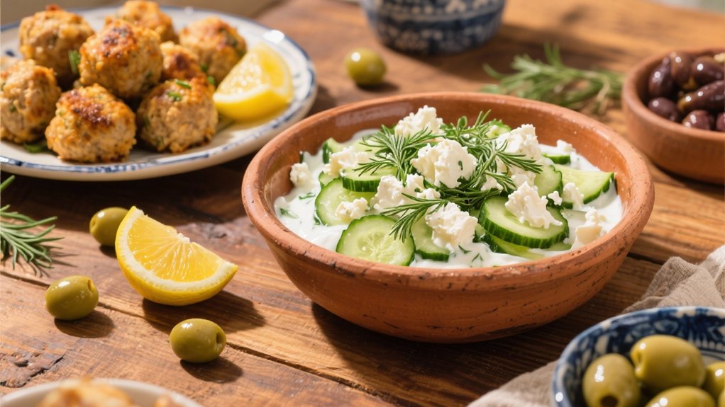crisp greek yogurt cucumber salad
