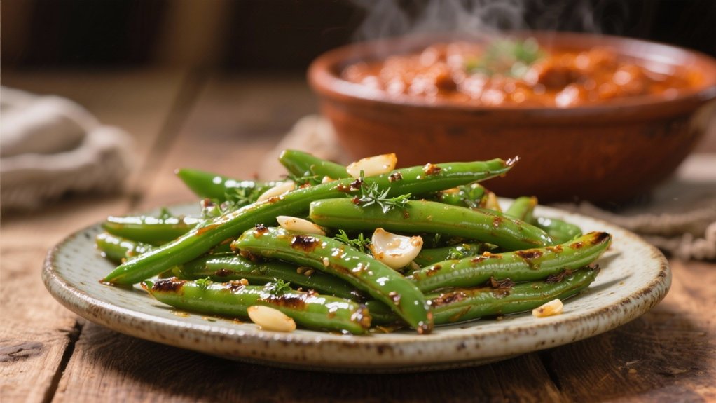 crisp green bean side dish