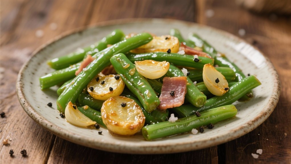 crisp green beans garlic saut
