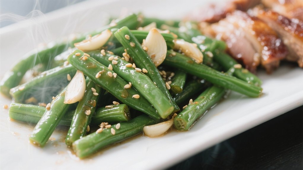 crisp green beans stir fried