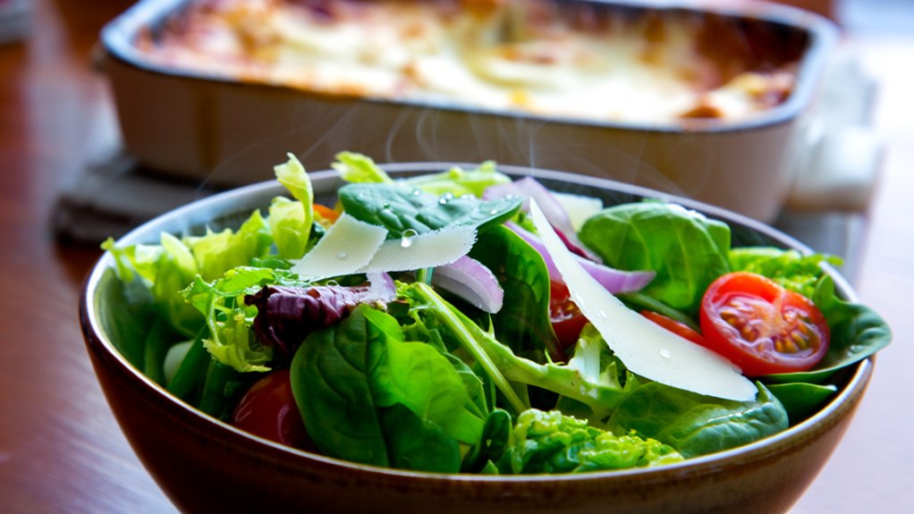 crisp greens perfect complement
