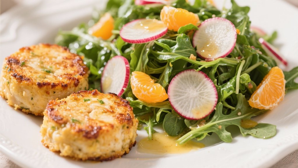 crisp greens vibrant citrus vinaigrette