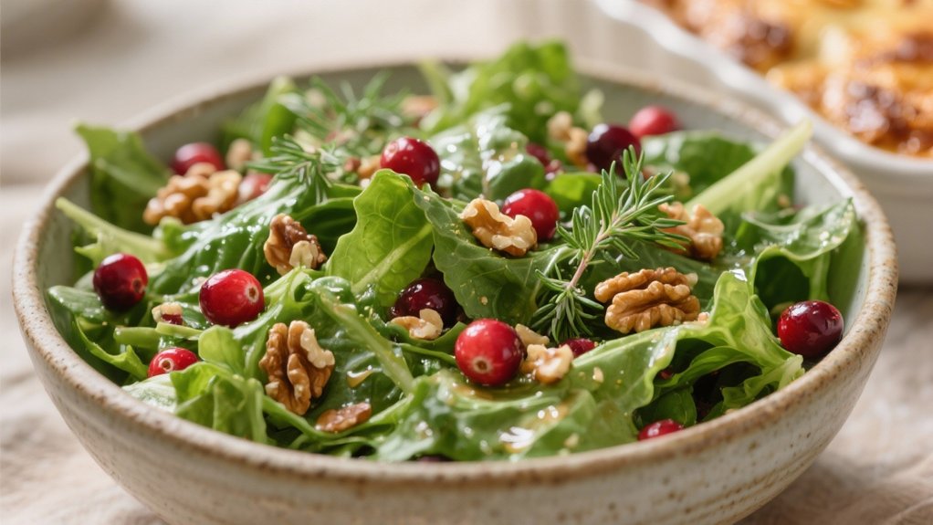 crisp greens with cranberry crunch