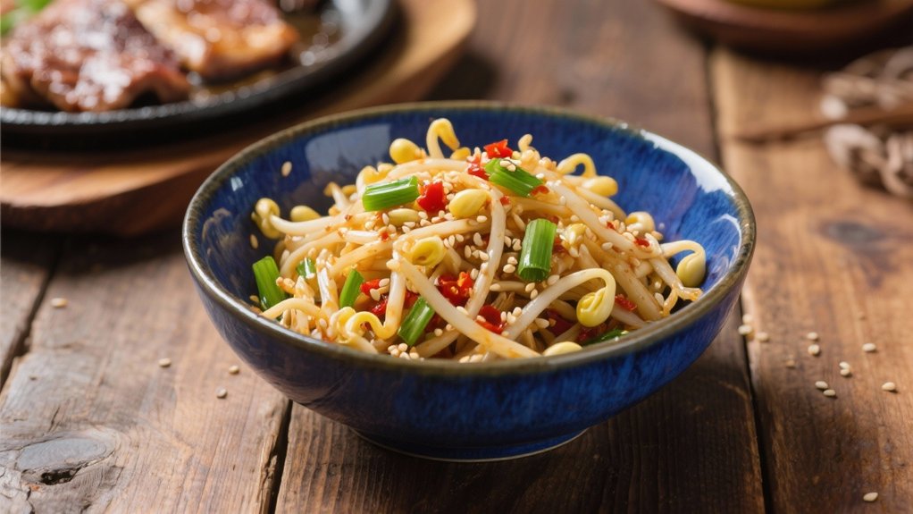 crisp healthy bean sprout salad