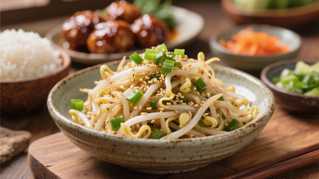 crisp healthy bean sprout salad