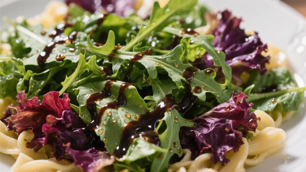 crisp mixed greens salad