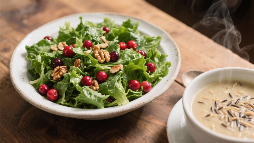 crisp mixed greens salad