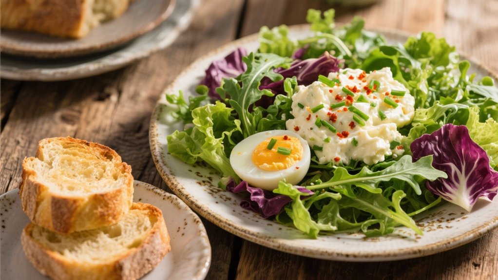 crisp mixed greens salad