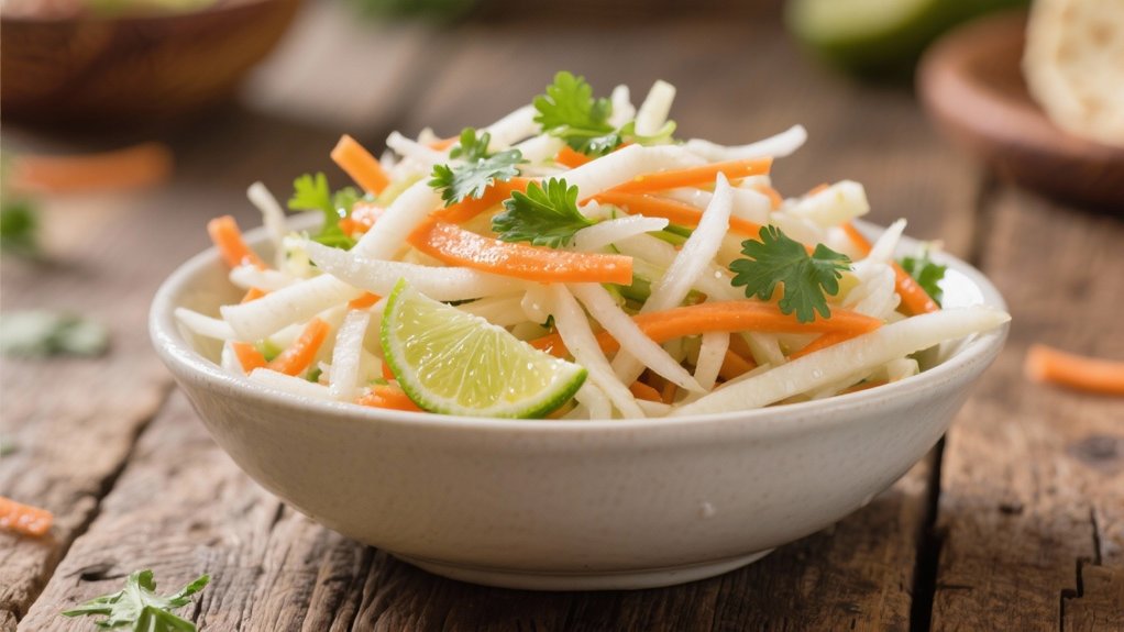 crisp nutritious jicama slaw