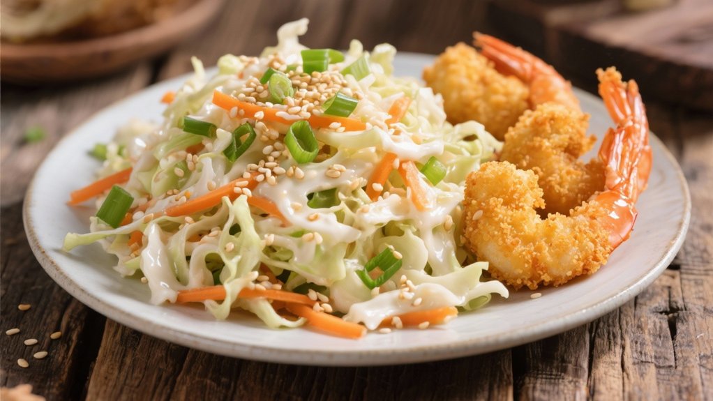 crisp nutty cabbage slaw