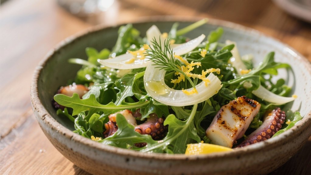 crisp peppery arugula fennel salad