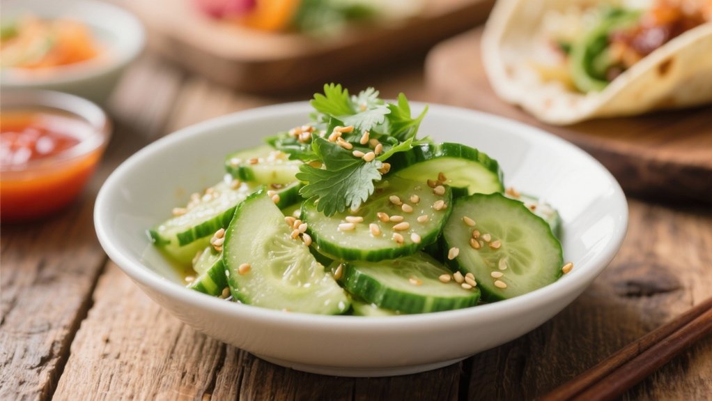 crisp pickled cucumber salad