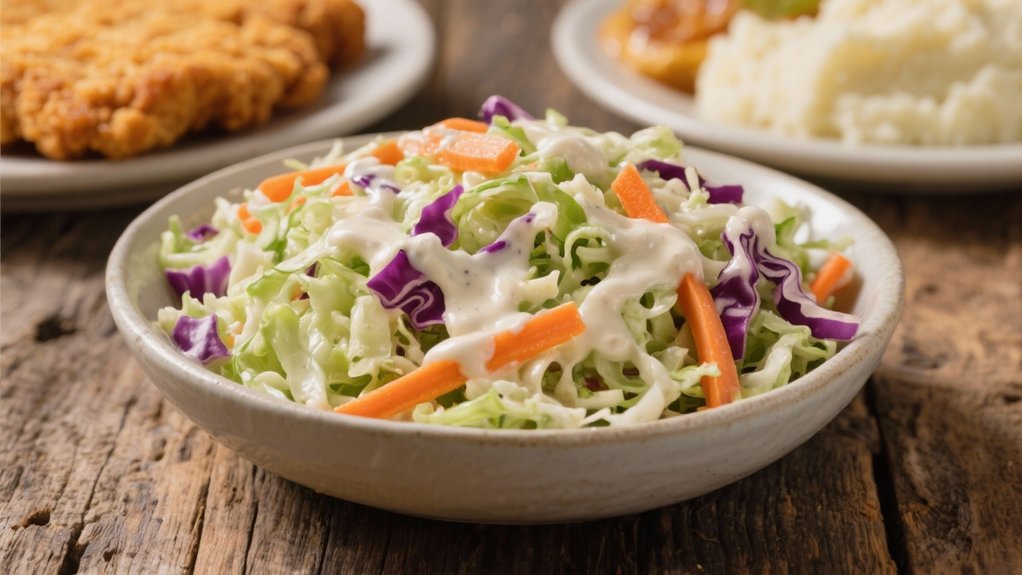 crisp refreshing coleslaw contrast