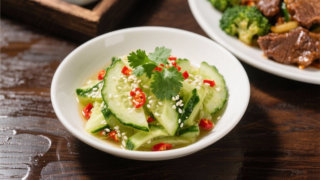 crisp refreshing cucumber salad