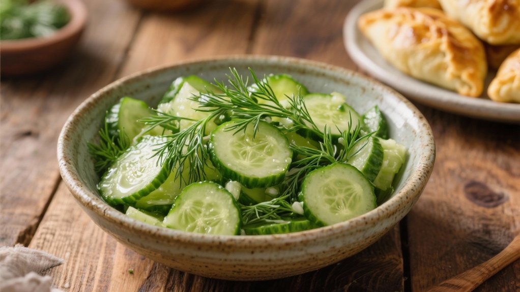 crisp refreshing cucumber salad