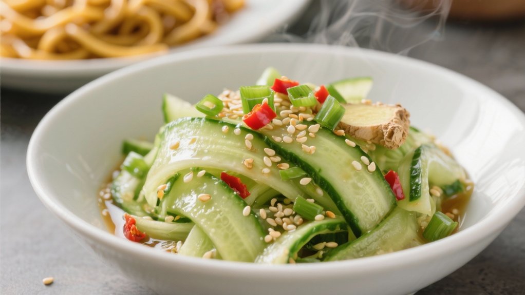 crisp refreshing cucumber salad