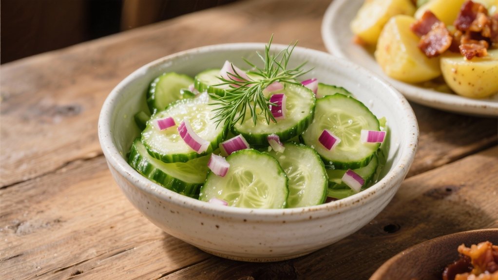crisp refreshing cucumber salad