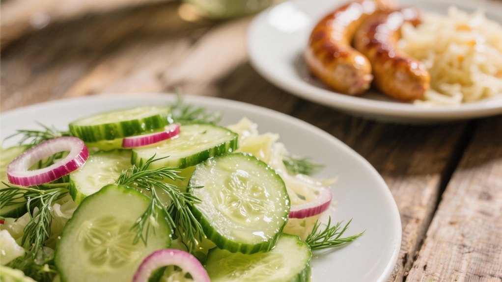 crisp refreshing cucumber salad