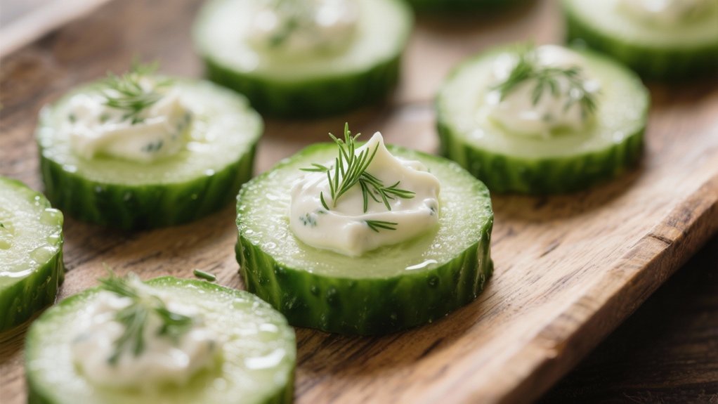 crisp refreshing cucumber slices