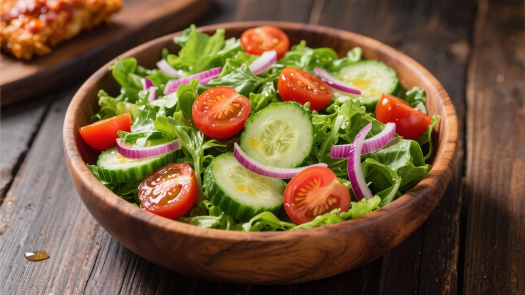 crisp refreshing garden salad