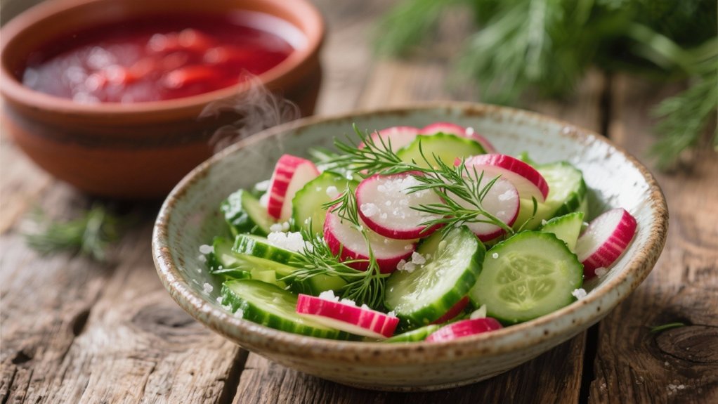 crisp refreshing vegetable salad