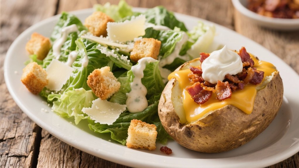 crisp romaine creamy dressing