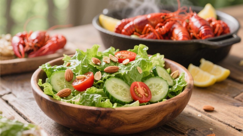 crisp salad balances richness