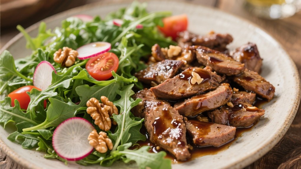 crisp salad balances richness