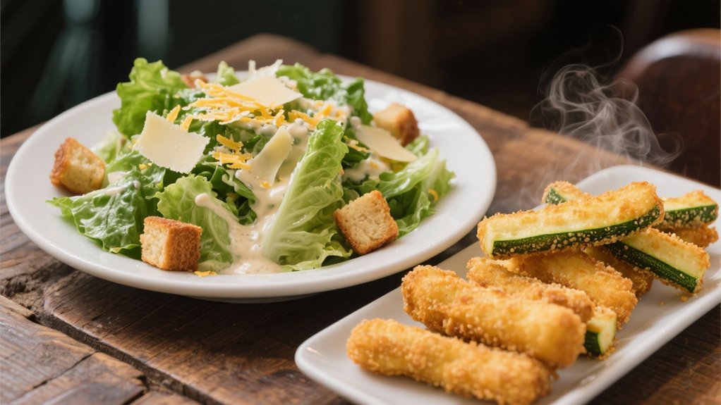 crisp salad creamy dressing