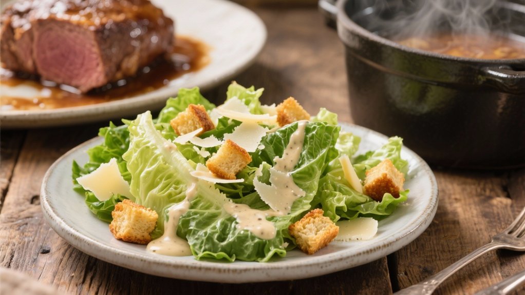 crisp salad enhances pot roast