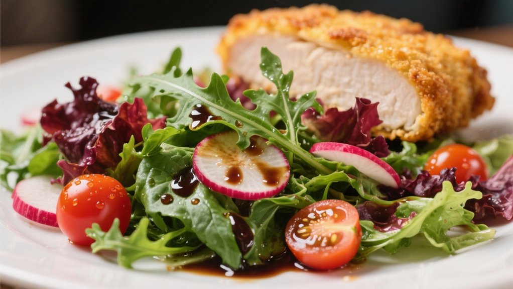crisp salad with balsamic