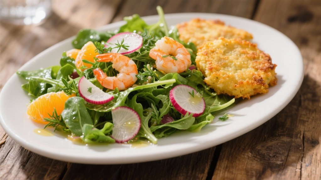 crisp salad with citrus