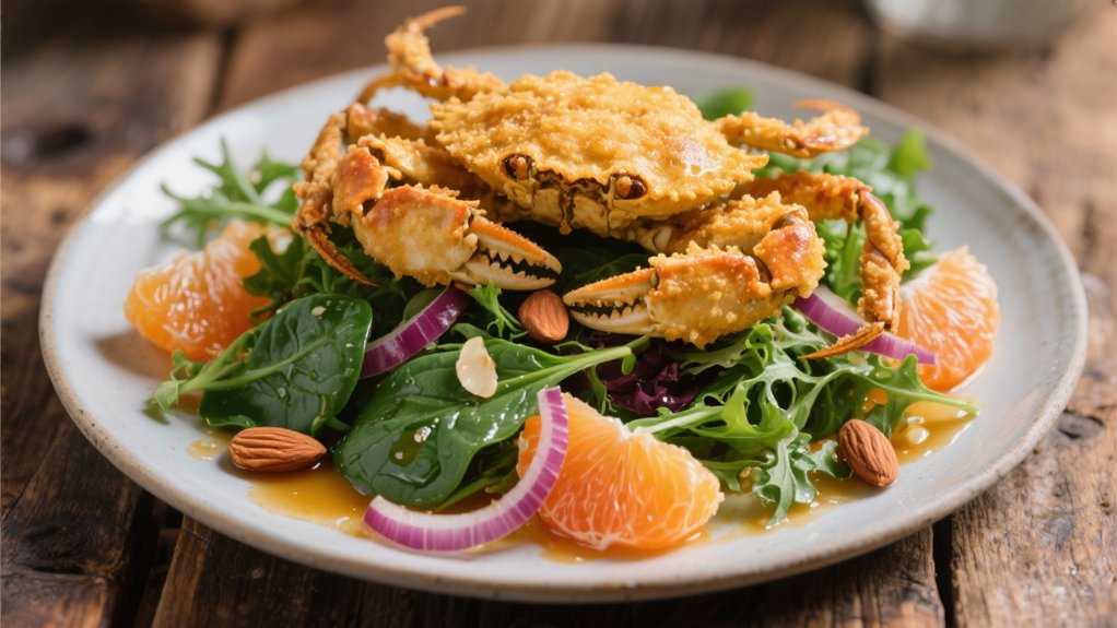 crisp salad with citrus vinaigrette