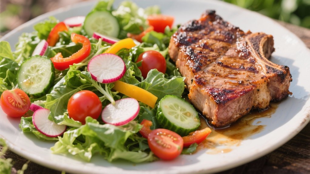 crisp salad with vibrant ingredients