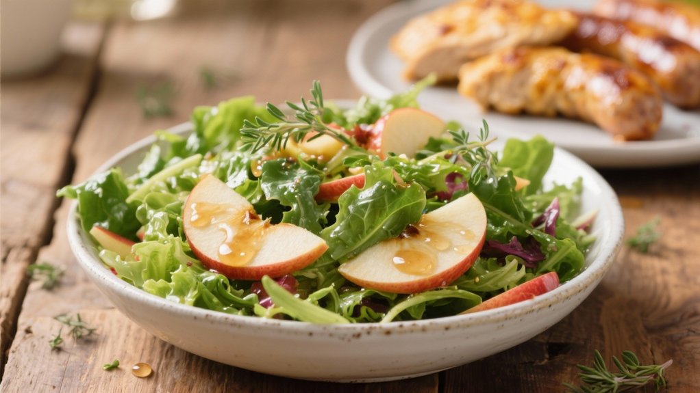 crisp salad with vinaigrette