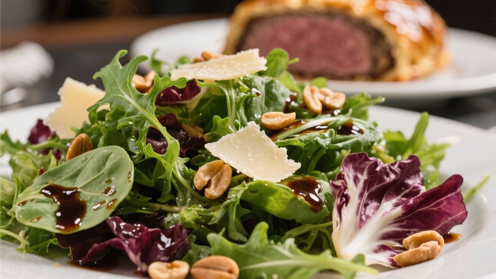 crisp salad with vinaigrette