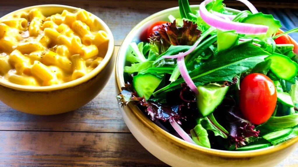 crisp salad with vinaigrette