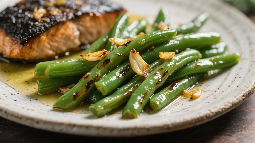 crisp saut ed green beans