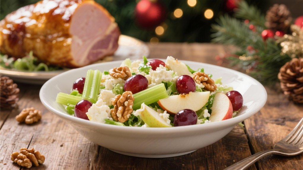 crisp sweet nutty salad