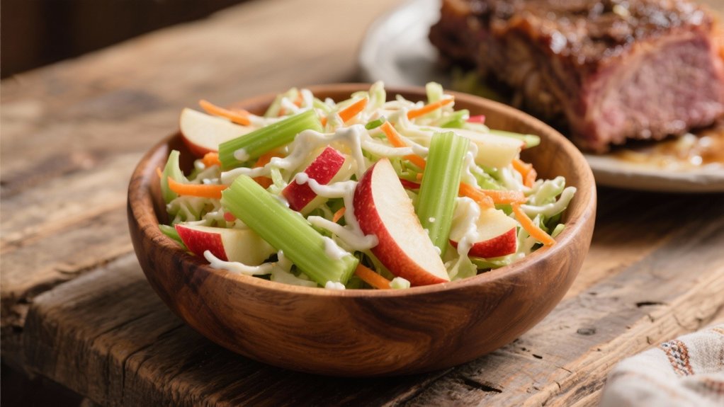 crisp sweet tart apple slaw