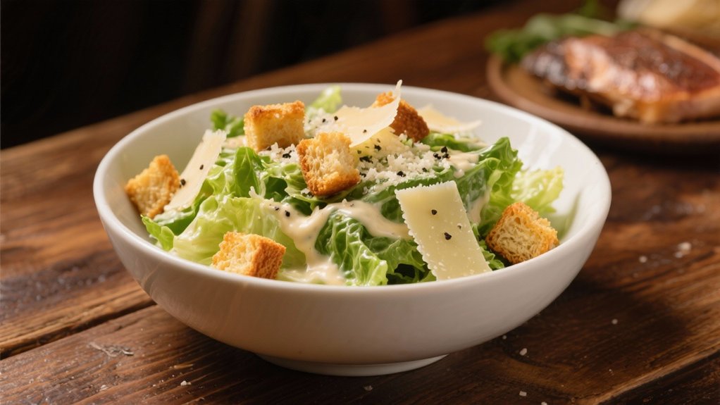 crisp tangy caesar salad