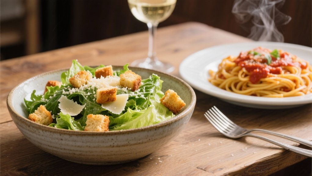 crisp tangy caesar salad