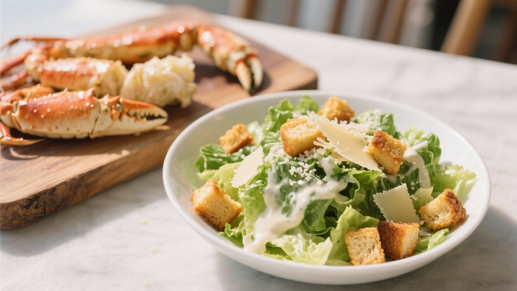 crisp tangy caesar salad