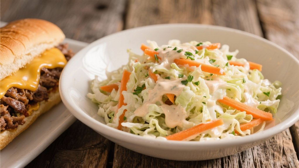 crisp tangy coleslaw balance