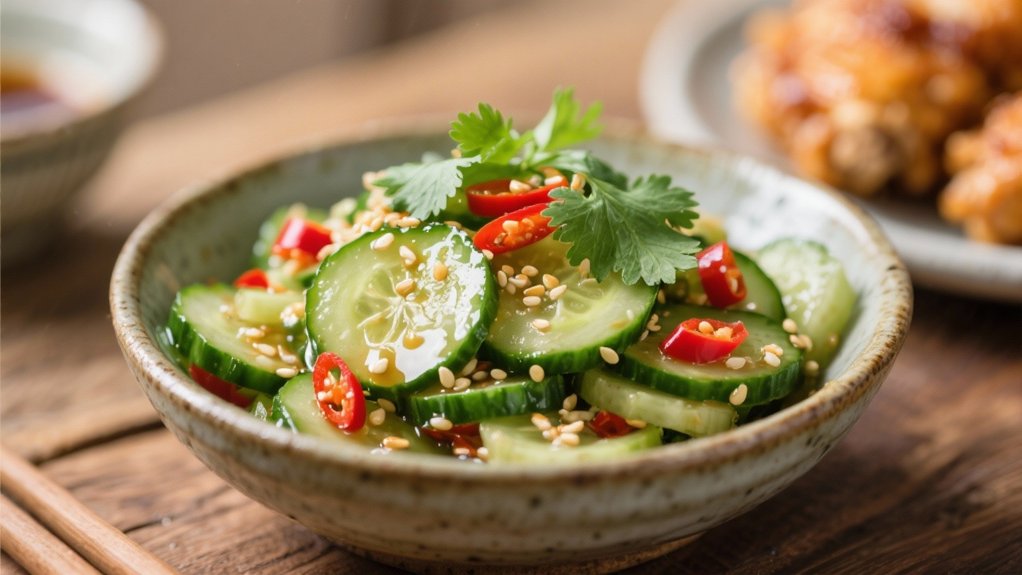 crisp tangy cucumber salad